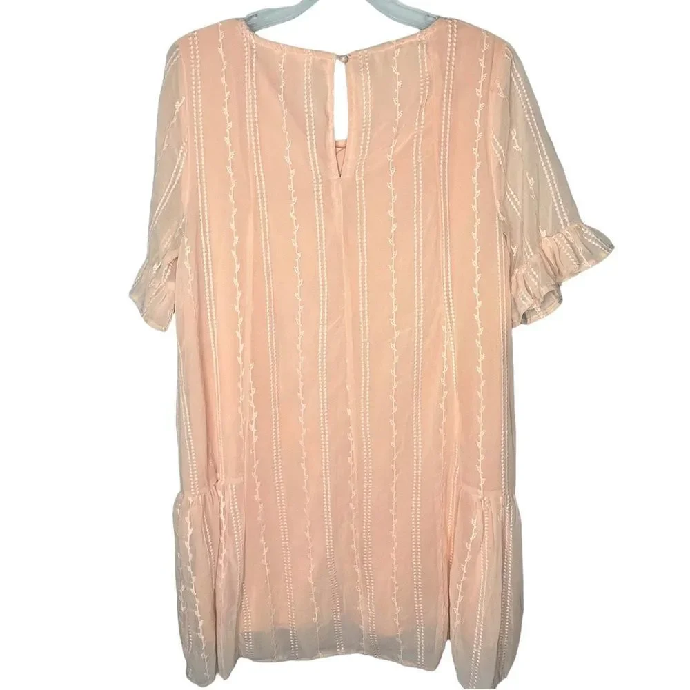 Women’s Love Riche Embroidered Ruffle Dress L - Picture 6 of 6